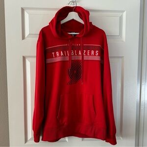 NBA Portland Trailblazers Basketball Performance Hoodie in Red
